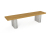Banc de parc pin