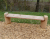 Banc de parc mélèze brut